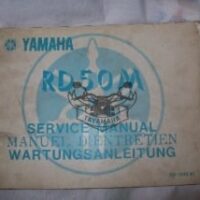 manuel d'atelier manuel d'entretien RD 50 RD 50 M d'origine Yamaha tres rare