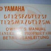 Manuel du Propriétaire 125 DTMX d'origine Yamaha Hyper rare